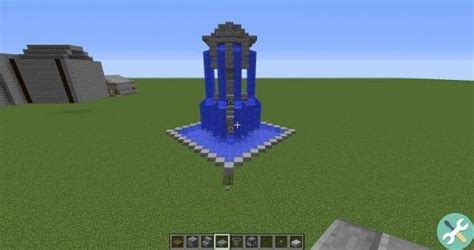 Cómo hacer una fuente de agua automática y decorativa en Minecraft