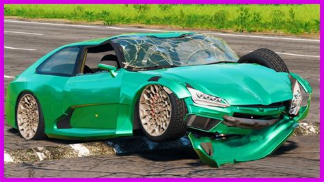 CAR CRASH COMPILATION BeamNG Drive Crashes YouTube