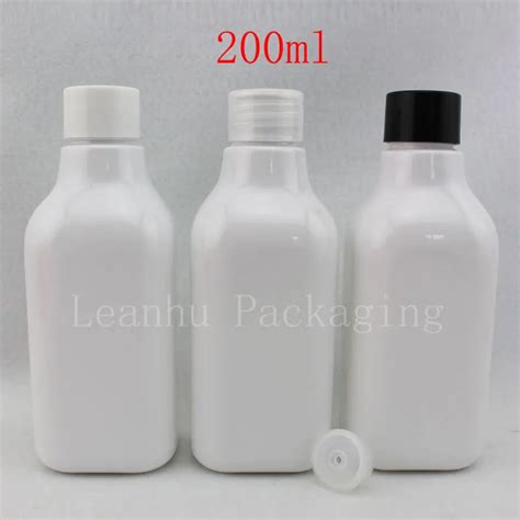 Ml X White Plastic Bottle Cc Pet Container With Screw Cap