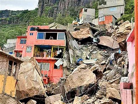 Derrumbe Devora Casas En Cerro Del Chiquihuite Hay Un Muerto Y Un