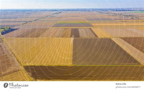 Luftaufnahme Von Landwirtschaftlichen Feldern Im Herbst