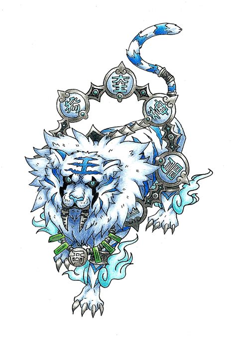 Byakko White Tiger Of The West By Atmaflare On Deviantart