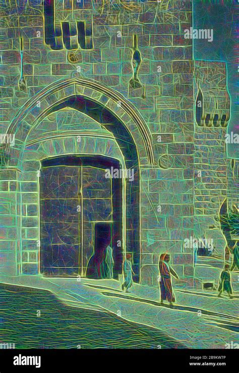 Jerusalem Jaffa Gate Needles Eye Matt 1924 1950 Jerusalem