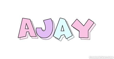Ajay Logo | Free Name Design Tool from Flaming Text