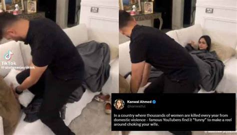 Youtuber Shahveer Jafry Slammed For Choking Prank On Wife