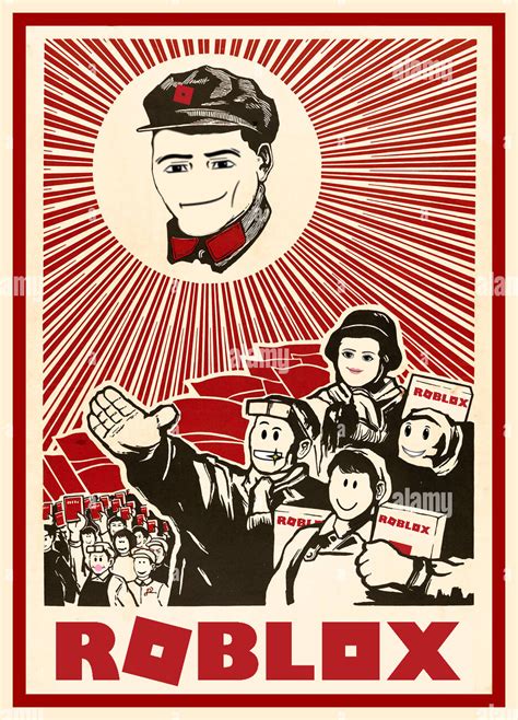 Editing Chinese propaganda into Roblox Poster : roblox