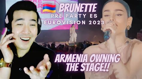 Reaction Eurovision Brunette Future Love Prepartyes Youtube
