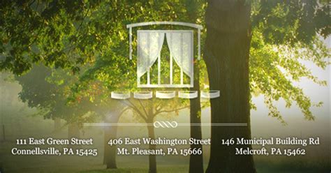 Facilities And Directions Brooks Funeral Homes Inc Connellsville Pa