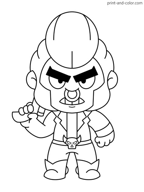 Brawl Stars Coloring Pages Print And