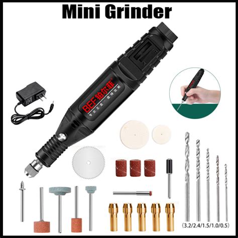 Professional Mini Electric Grinding Set Pcs Set V Dc Electric