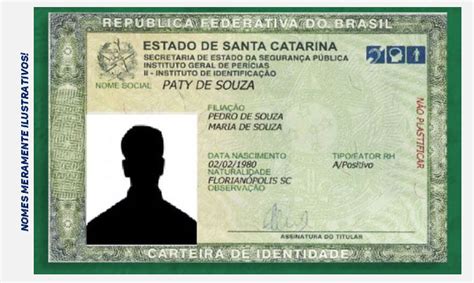 Sistema Que Confecciona A Carteira De Identidade Rg Em Santa Catarina