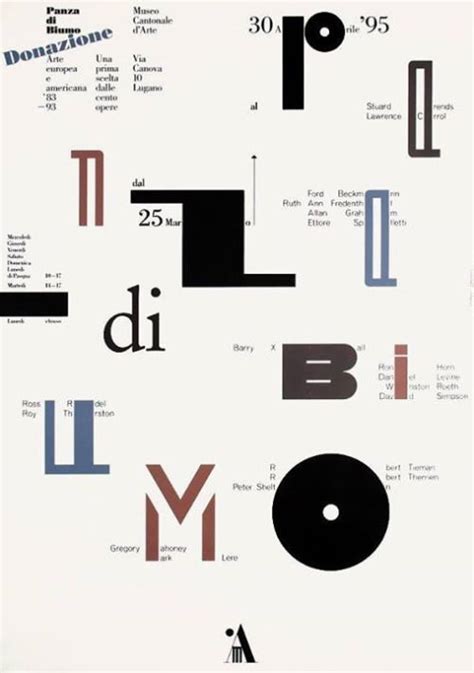 Bruno Monguzzi Via Fine Art Posters Type Posters Graphic