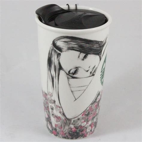 Купить Starbucks Double Wall Ceramic Traveler Charlotte Ronson 12 Fl