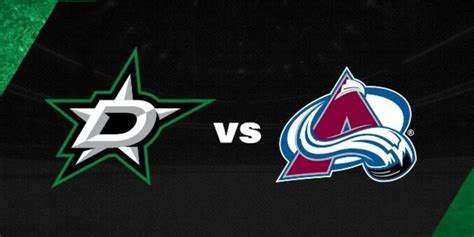 NHL REPORT Colorado Avalanche Vs Dallas Stars Match Have Been