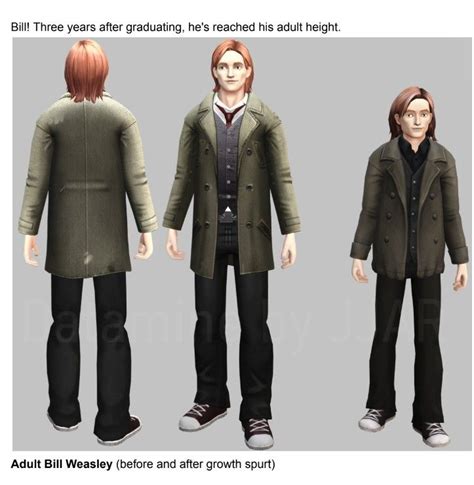 Adult Bill Weasley Model From Hogwarts Mystery