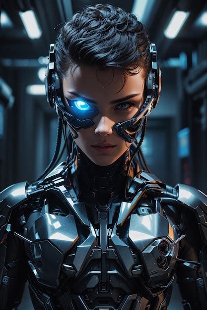 Premium Ai Image Cybernetic Infiltrator Superhuman Espionage In A