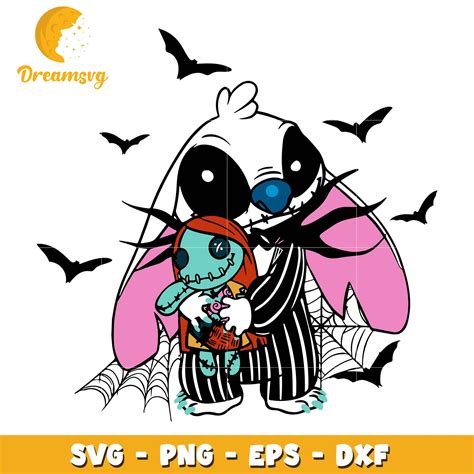 Stitch Jack Skellington Svg Halloween Svg Dreamsvg Store