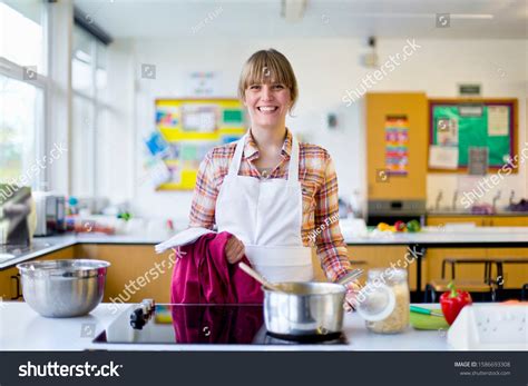 Portrait Confident Home Economics Teacher Stock Photo 1586693308 | Shutterstock