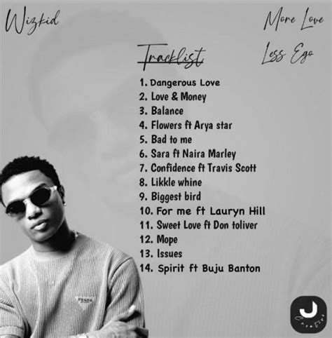 Excitement as WizKid unveils album tracklist for "More Love, Less Ego ...