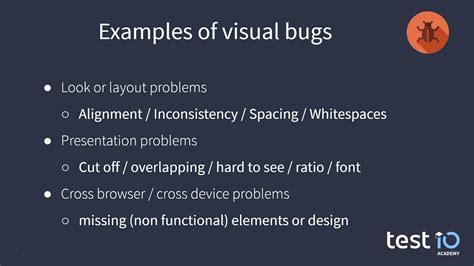 Testing Essentials Visual Bugs 🐞 Youtube