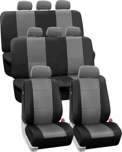 Amazon Fh Group Car Seat Covers Pu Leather Row Seater Car Seat