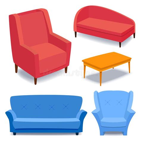 Furniture Icon Set Stock Vector Illustration Of Full 14595551