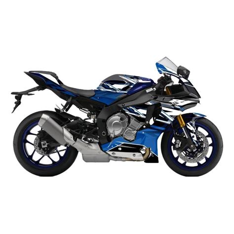 Kit D Co Kutvek Brillant Mission Noir Bleu Yamaha Yzf R Pi Ces