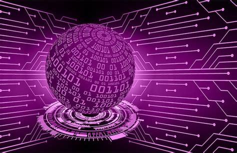 Premium Vector Purple World Cyber Circuit Future Technology Concept