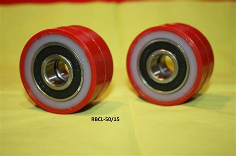 Polyurethane Roller Caster Wheel Hard Rubber Roller With Bearing Ebay