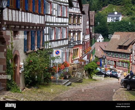 Black forest village of Schiltach Stock Photo - Alamy