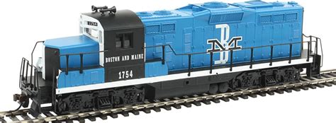 Walthers Trainline Ho Scale Emd Gp M Boston Maine Train Blue Black