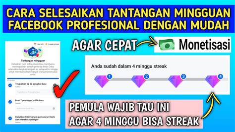 Cara Cepat Selesaikan Tantangan Mingguan Facebook Profesional Agar