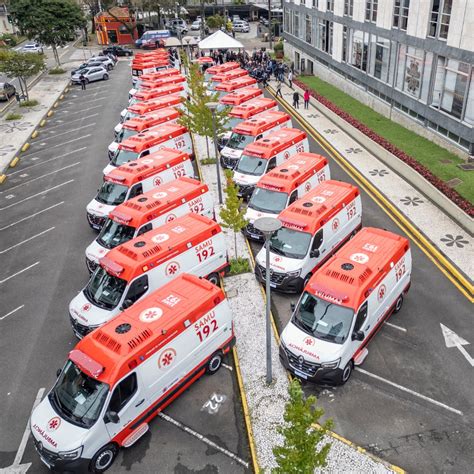 Estado Entrega Novas Ambul Ncias Para Fortalecer O Samu De Curitiba