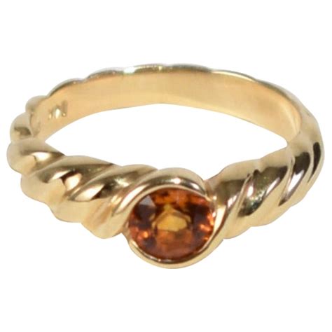 Gold Topaz Ring For Sale at 1stDibs