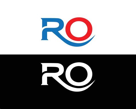 Initial Ro Letter Logo And Icon Modern Design Vector Template