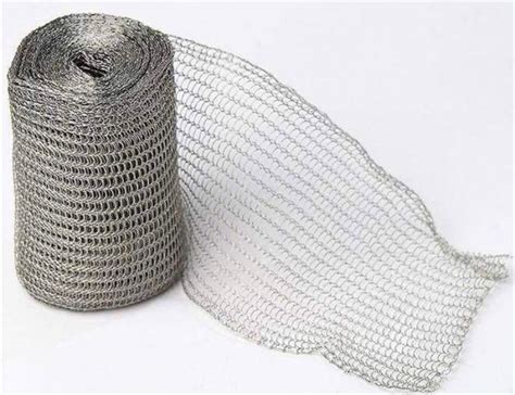 Flattened Type Nickel Knitted Wire Mesh For Demister Pad Filter