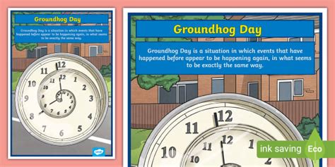 Groundhog Day Meaning Display Poster Teacher Made Twinkl