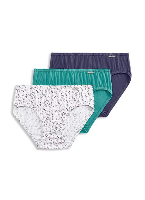 Jockey Womens Elance Bikini Pack Underwear Bikini Briefs Cotton