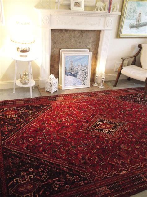 Luxury Persian rug Deep red Persian rug Unused vintage | Etsy | Soft wool rug, Red persian rug, Rugs