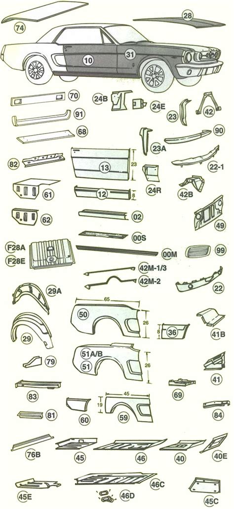 1966 Ford Mustang Body Parts