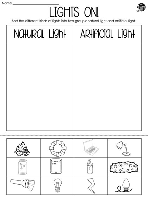 Light And Sound Activities For First Grade