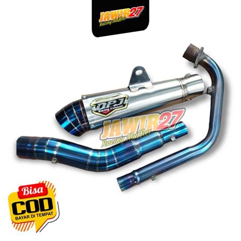 Knalpot Dpj Suara Gahar Leher Bluemon Full System Satria Fu Karbu