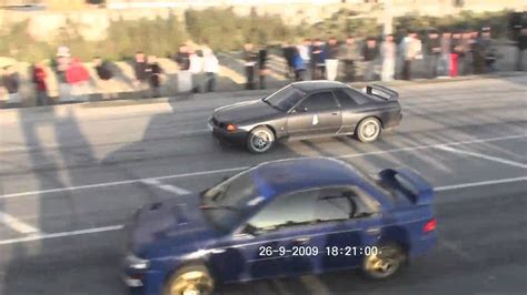 Nissan Skyline Gt R R32 Vs Subaru Impreza Youtube