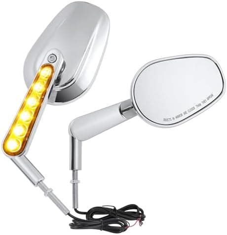 Amazon Bravema Muscle Motorcycle Rear View Mirrors With Led Turn