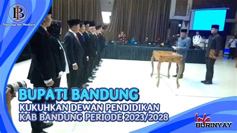 Dewan Pendidikan Kabupaten Bandung Periode Di Kukuhkan Youtube