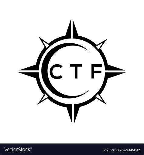 Ctf abstract technology circle setting logo Vector Image