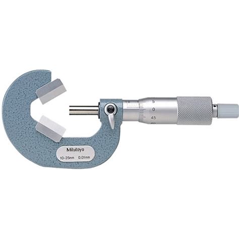 Mitutoyo 114 102 V Anvil Micrometer 10 25mm 3 Flutes Cutting Head