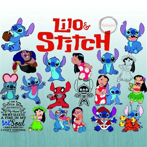 Stitch Svg Bundle Lilo Stitch Clipart Digital Download Svg Inspire Uplift