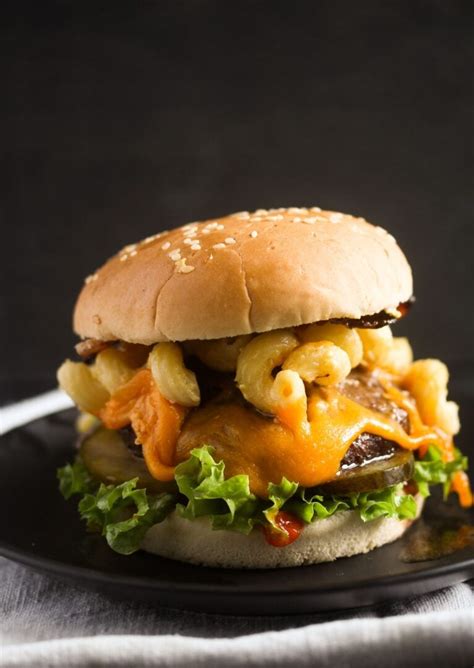 Mac and Cheese Burger Recipe » The Fast Recipe Food Blog