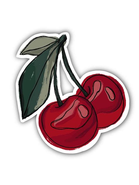 Cherry Sticker By Libelula 13